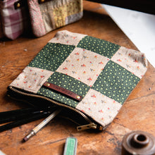 Custom Pouch with 1800s Quilt Block: Hilla