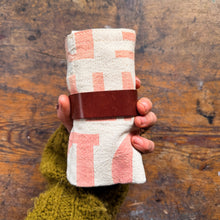 Sendak Nutshell Artist Roll with Vintage Feedsack: Red Letters