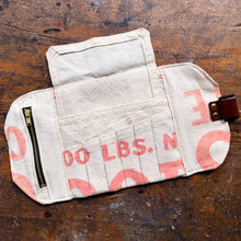 Sendak Nutshell Artist Roll with Vintage Feedsack: Red Letters