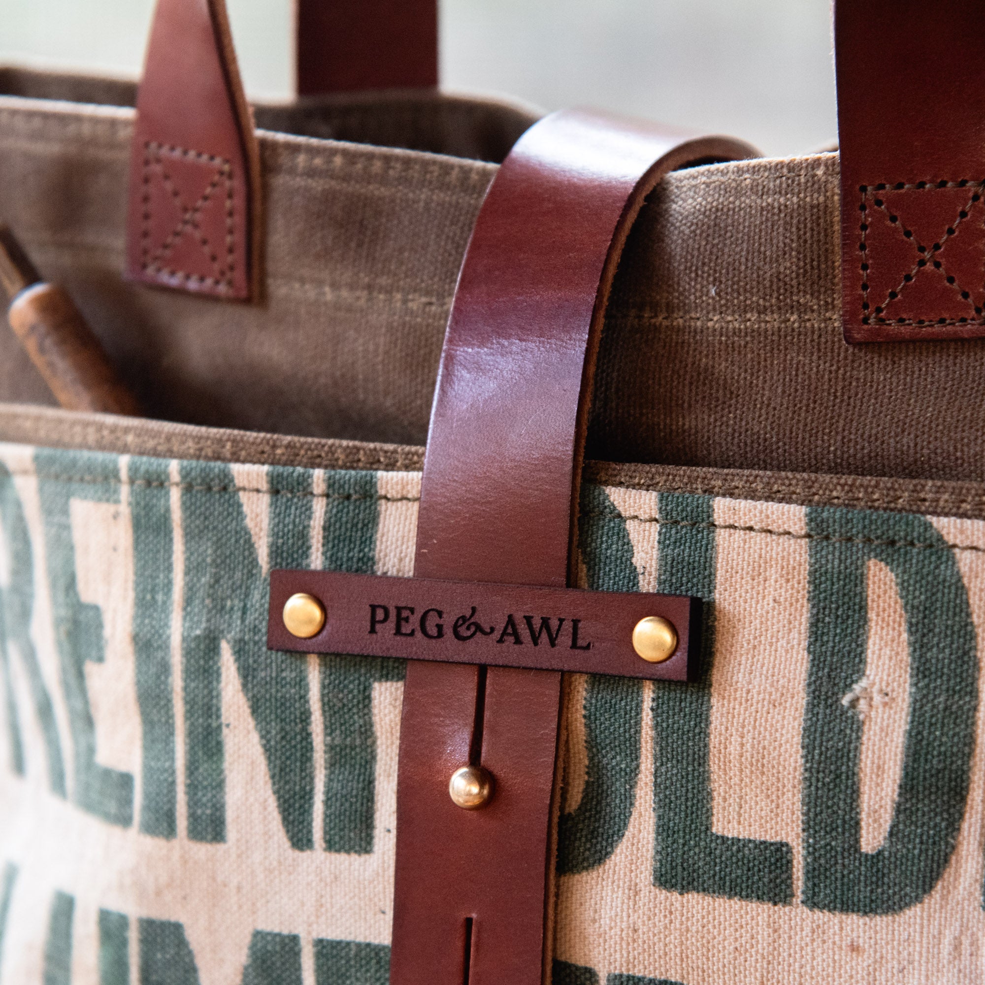 Mini Tote with Mid-Century Hardware Store Apron: Reinholds