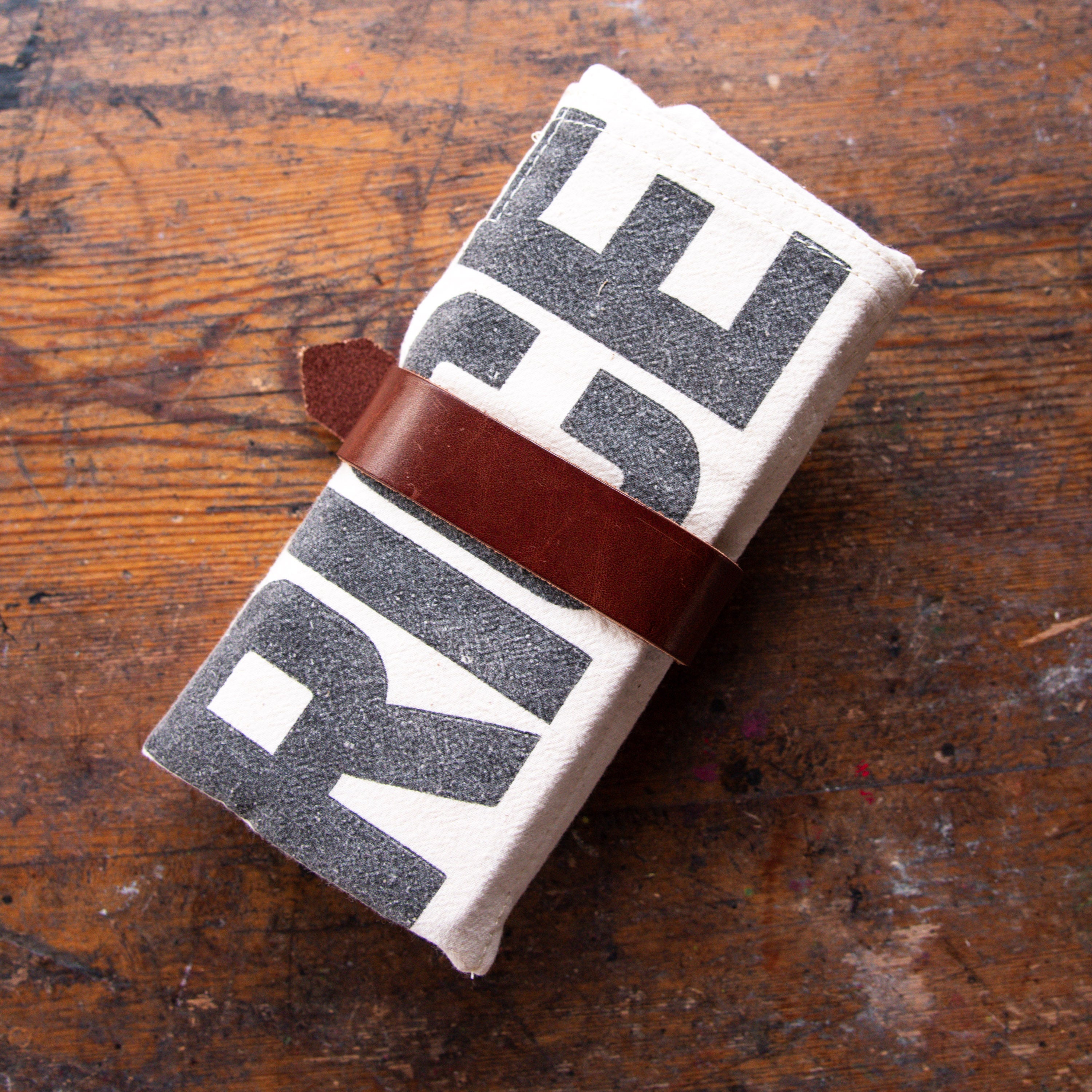 Sendak Mini Artist Roll with Vintage Feedsack: Rice