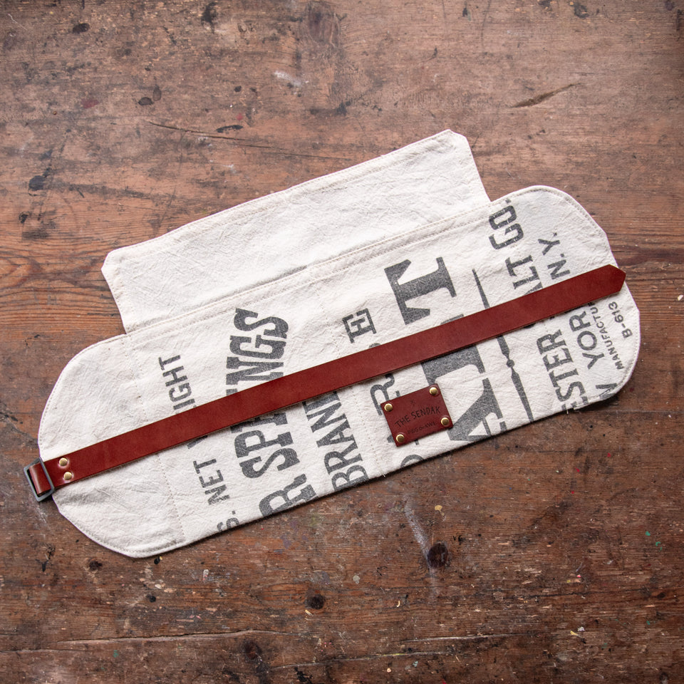 Sendak Artist Roll with Vintage Feedsack: Salt