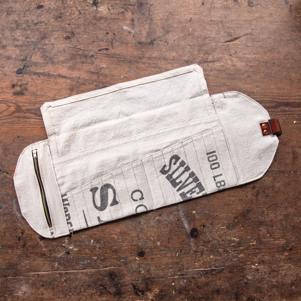 Sendak Artist Roll with Vintage Feedsack: Salt