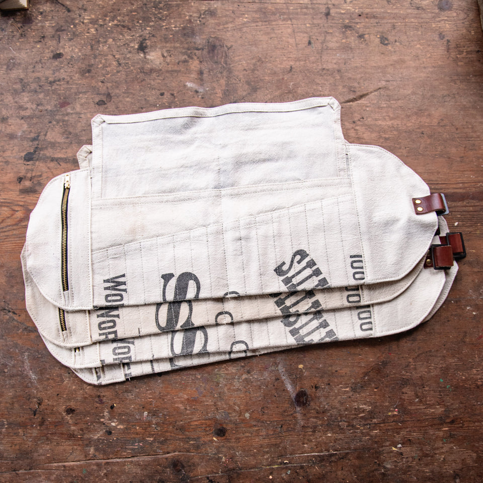 Sendak Artist Roll with Vintage Feedsack: Salt