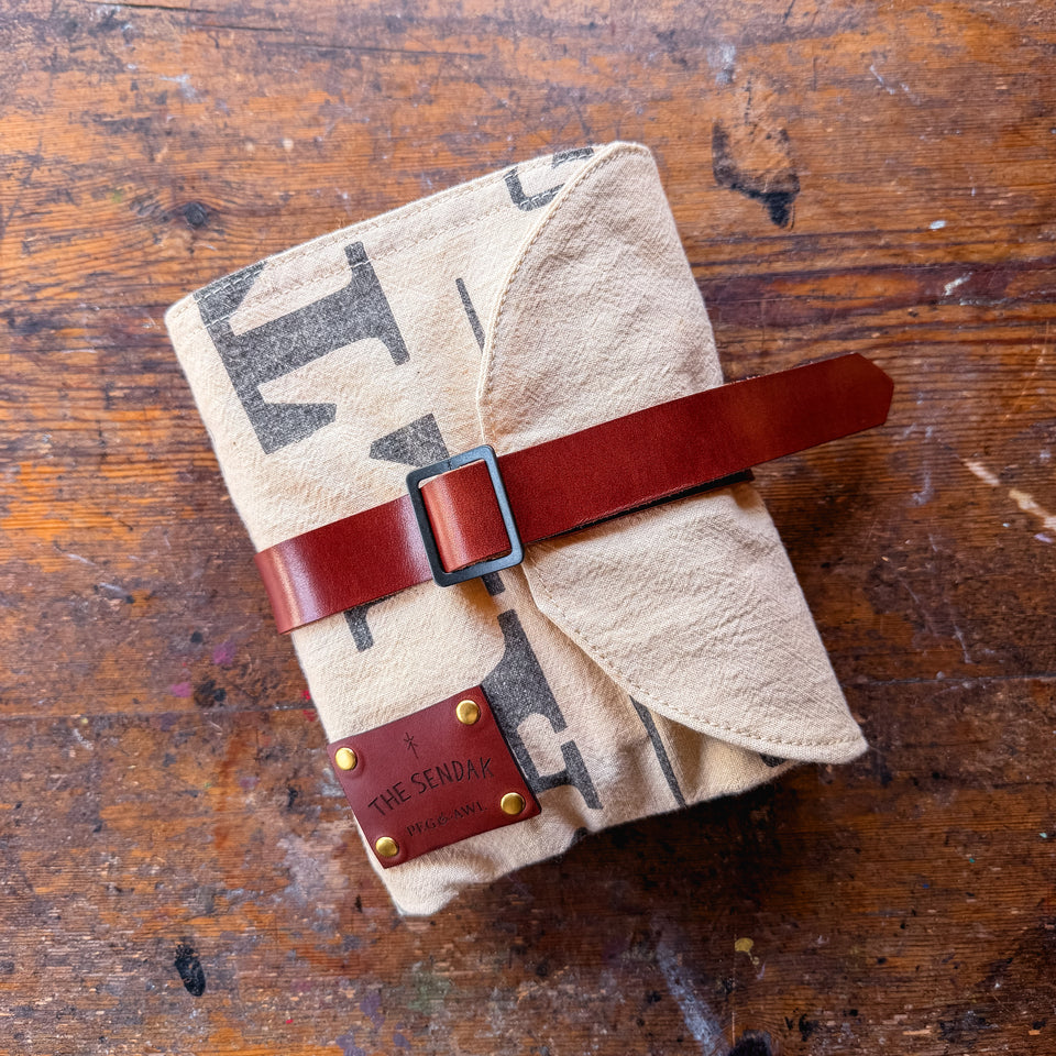 Sendak Artist Roll with Vintage Feedsack: Salt