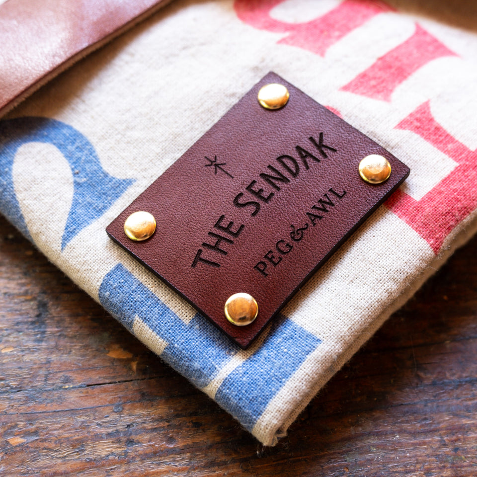 Sendak Artist Roll with Mid-1900s Cotton Sack: Franklin Cane Sugar