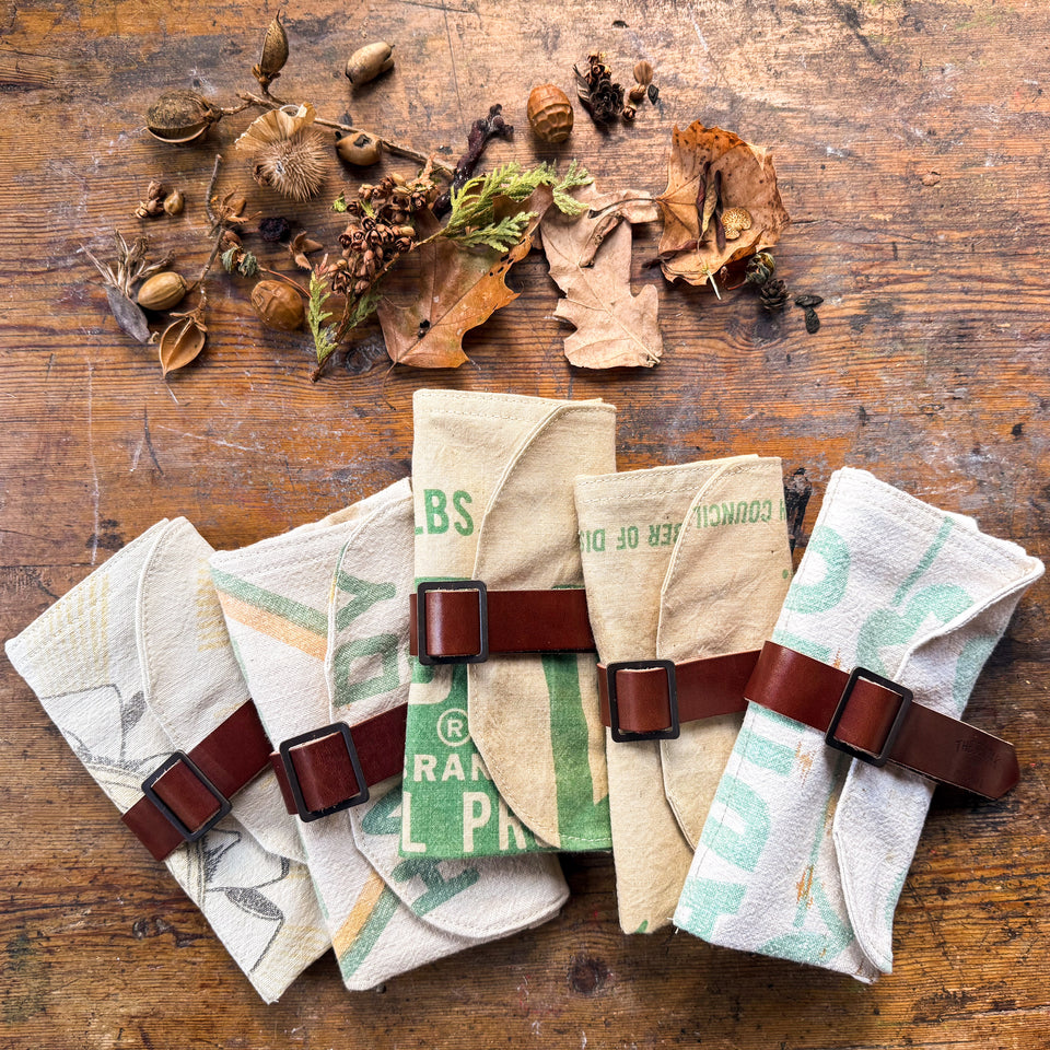 Sendak Mini Artist Roll with Vintage Feedsack: Clover