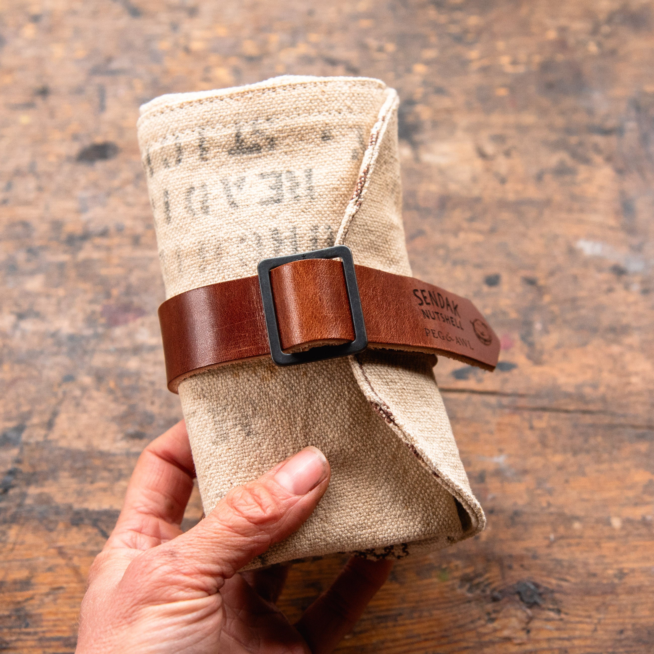 Sendak Nutshell with Antique Grain Sack: No. 2