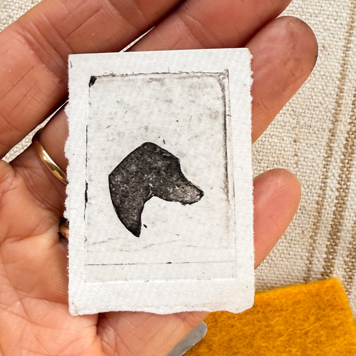 “Silhouette of A Pearl” Tetra Pak Print – Peg and Awl