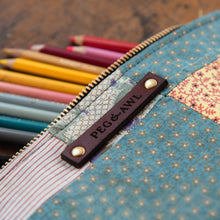 Scholar Pouch with Early 1900s Quilt: Katie