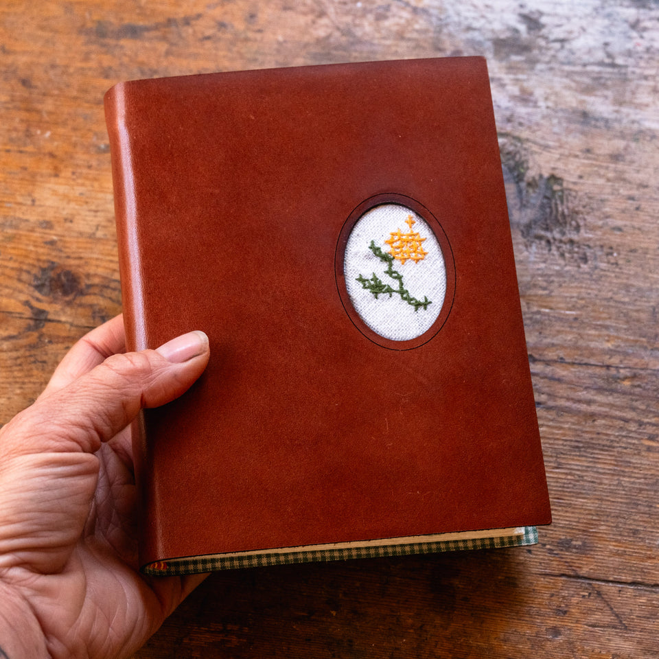 Standard Journal with Vintage Embroidery: Rosa