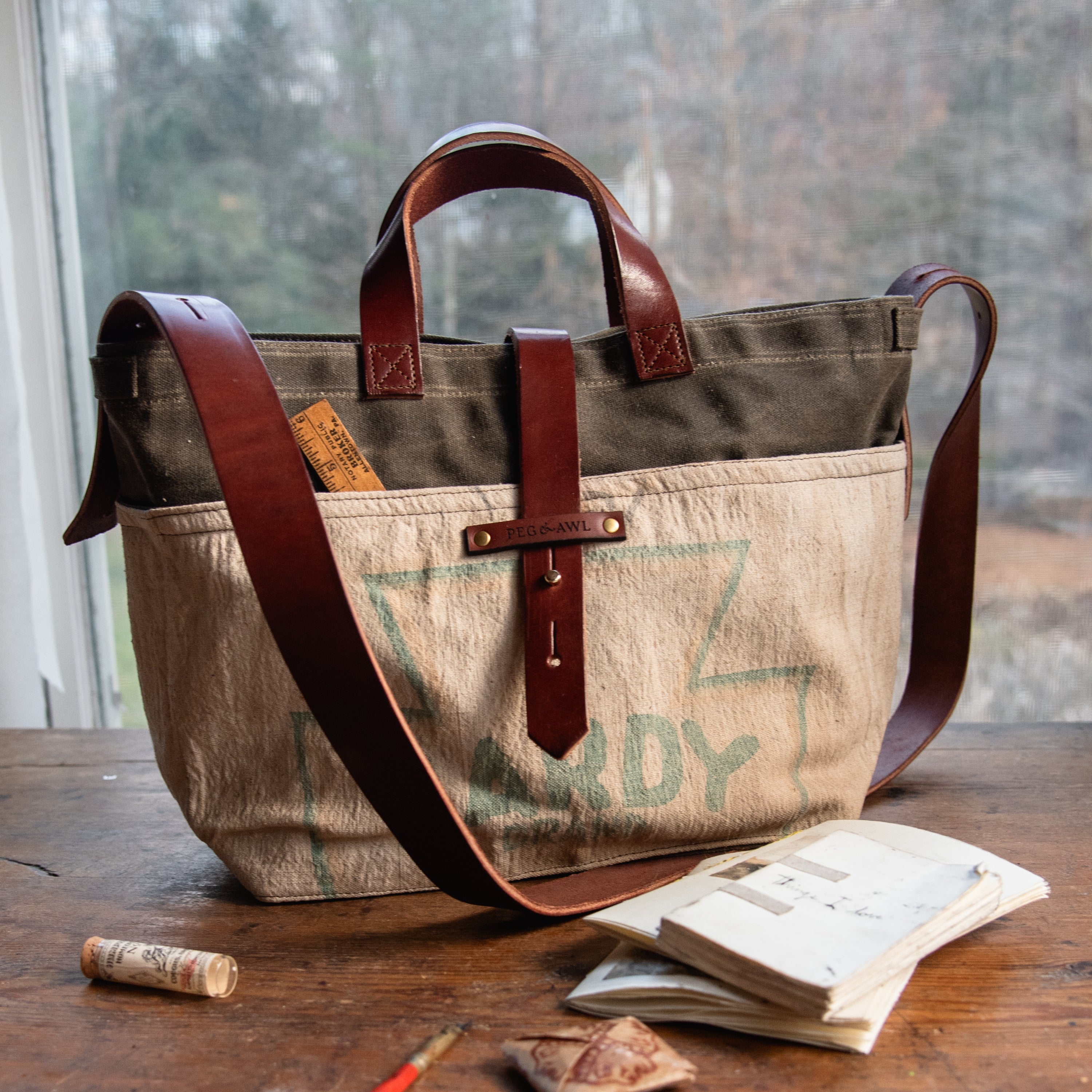 Standard Tote with Mid 1900s Seedsack: Hardy No. 1