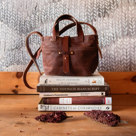 Mini Waxed Canvas Tote in Sumac