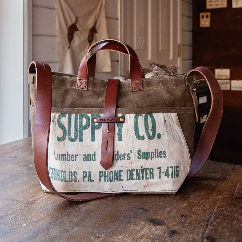 Standard Tote with Mid-Century Hardware Store Apron: Supply Co.