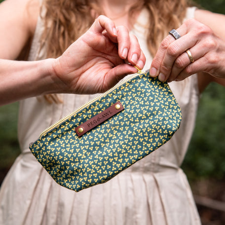 Essentials Pouch with Mid-Century Cotton: Suzan