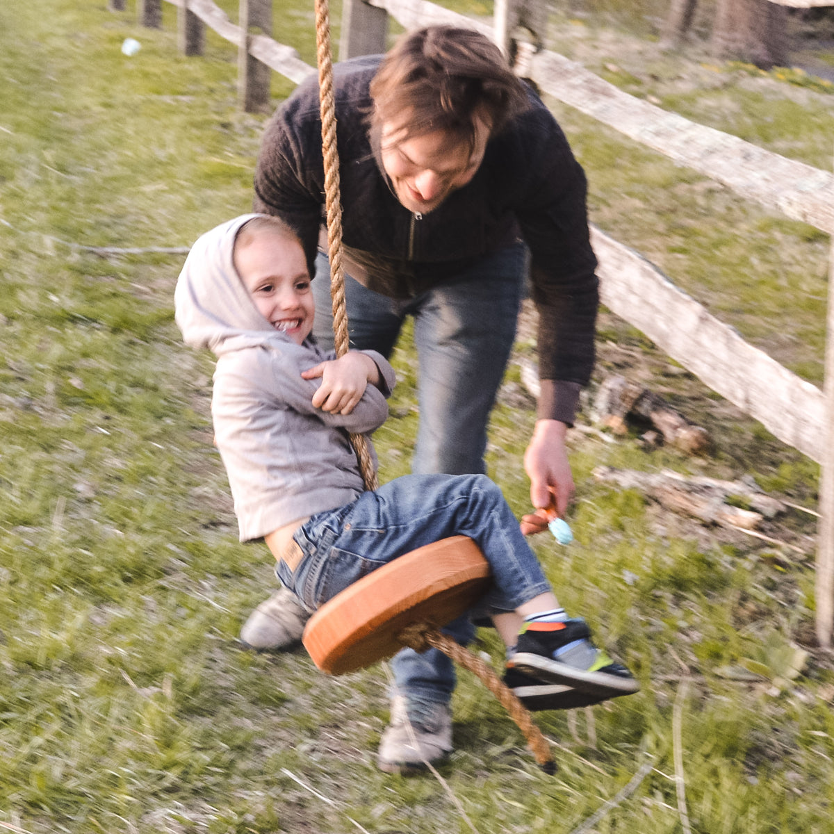 Tree Swing for One Peg and Awl