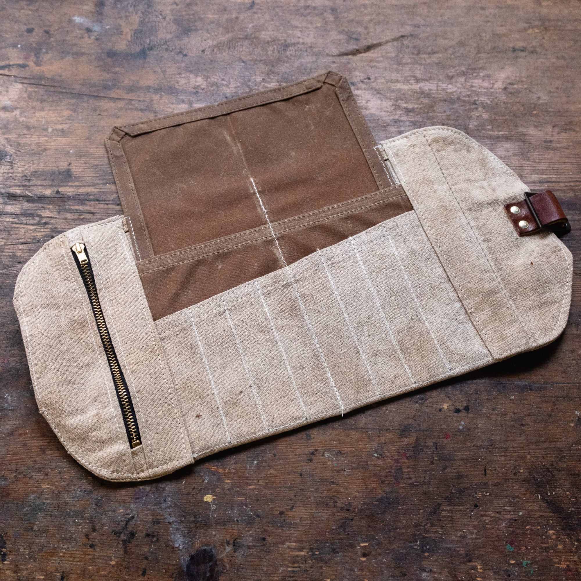 Sendak Mini Artist Roll with 1940s Bushel Cloth Seed Sack: Trinity
