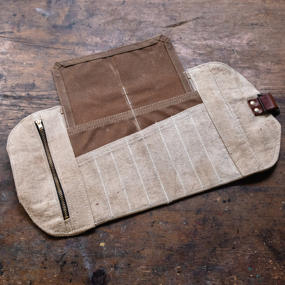 Sendak Mini Artist Roll with 1940s Bushel Cloth Seed Sack: Trinity