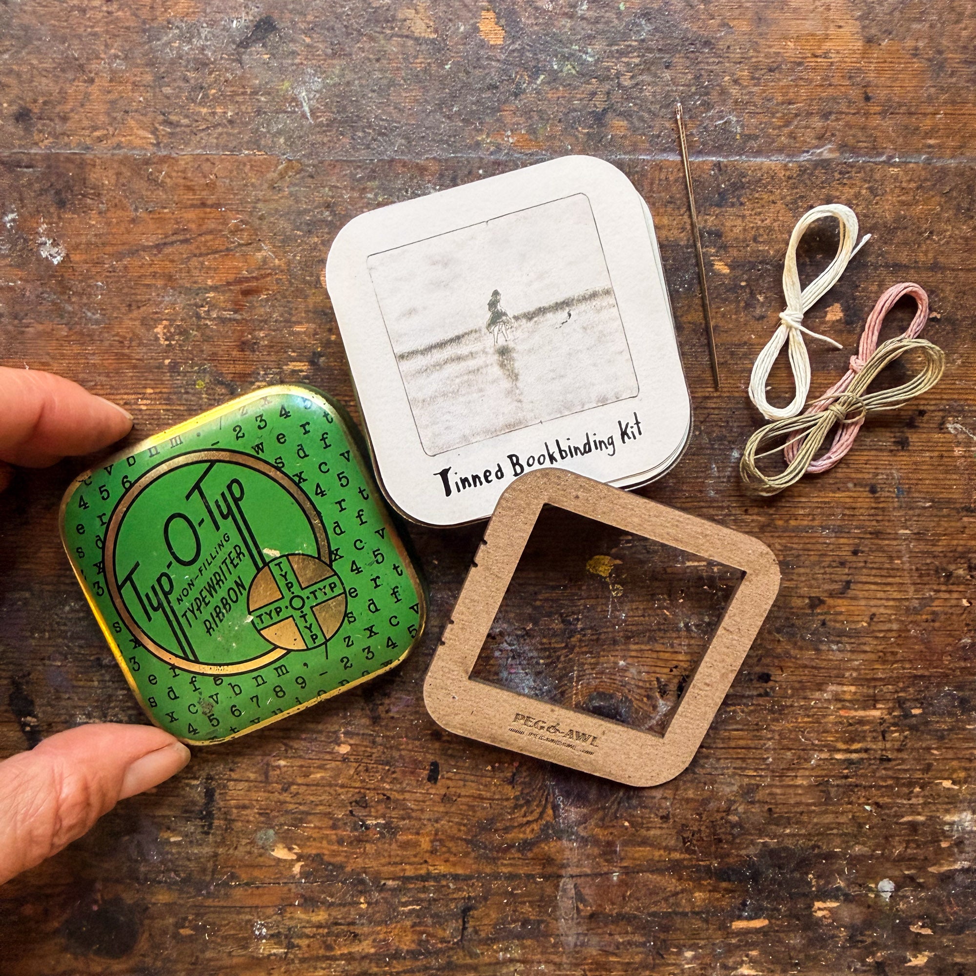 Typ-O-Typ Square Tinned Bookbinding Kit