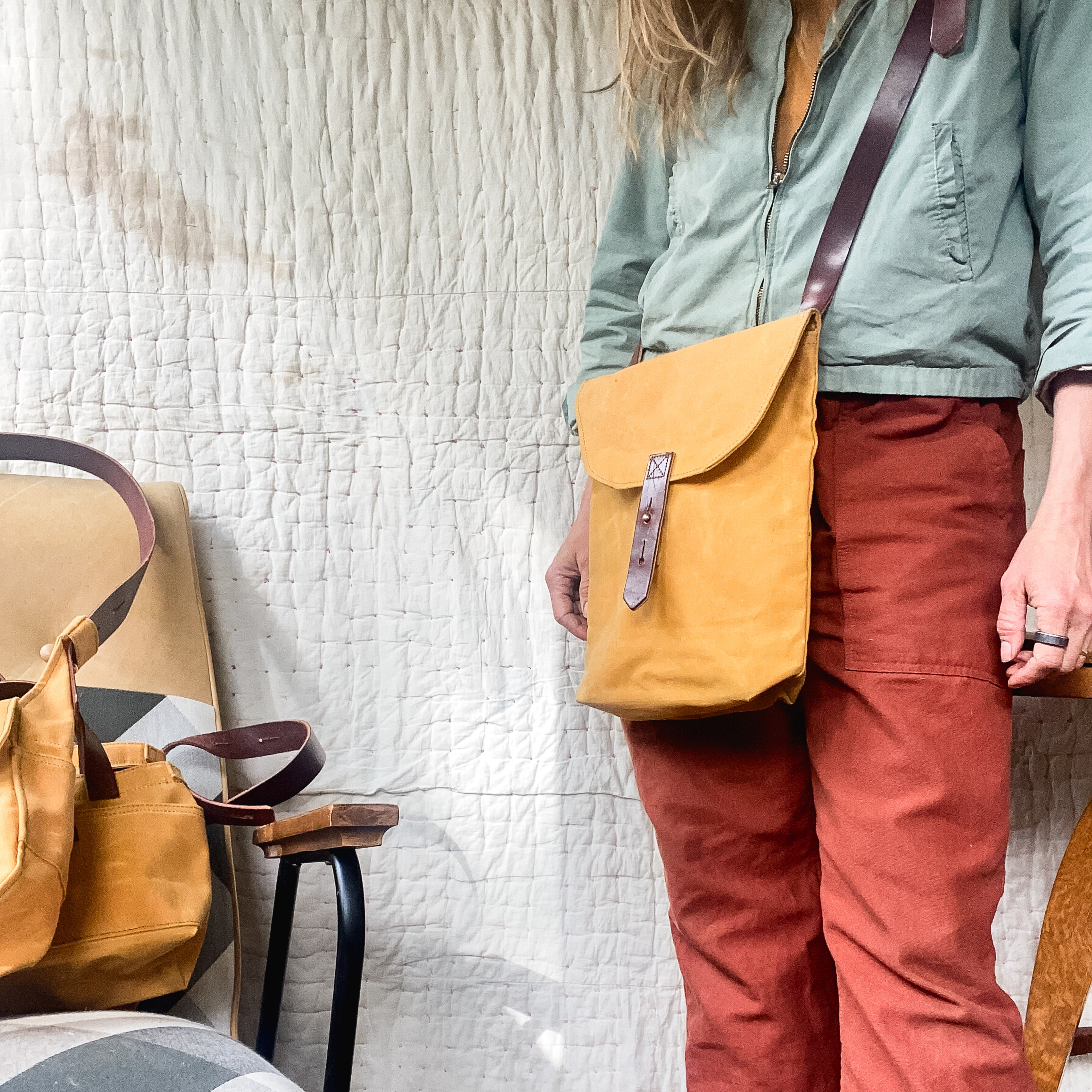 The Hunter Satchel in Marigold