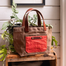 Pipit Tote with Early 1900s Textile: Winifred