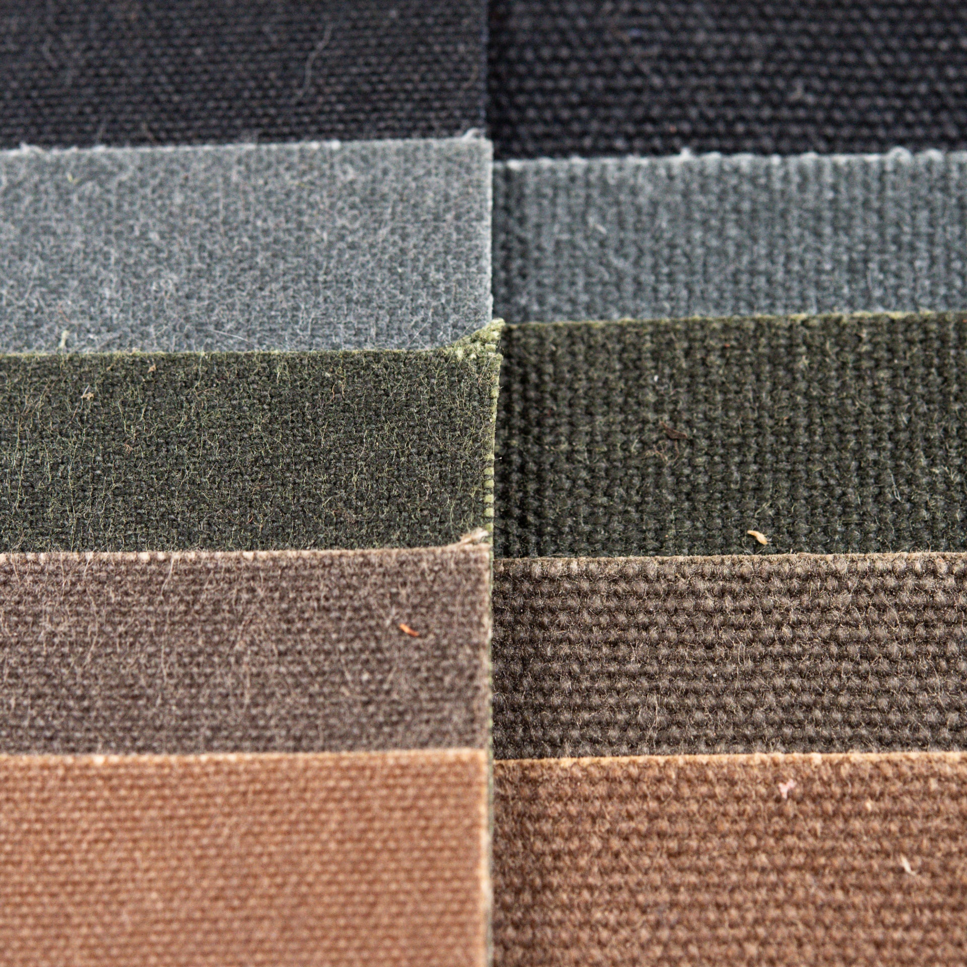 Waxed Canvas Color Swatches