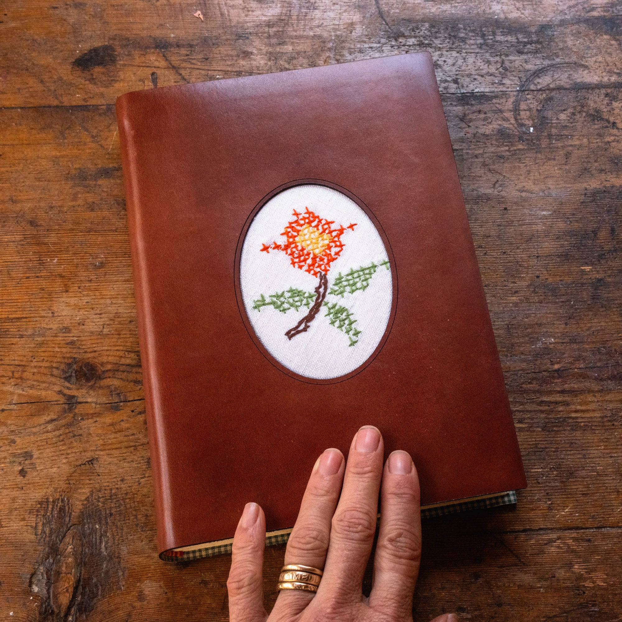 Companion Journal with Vintage Embroidery: Oisin
