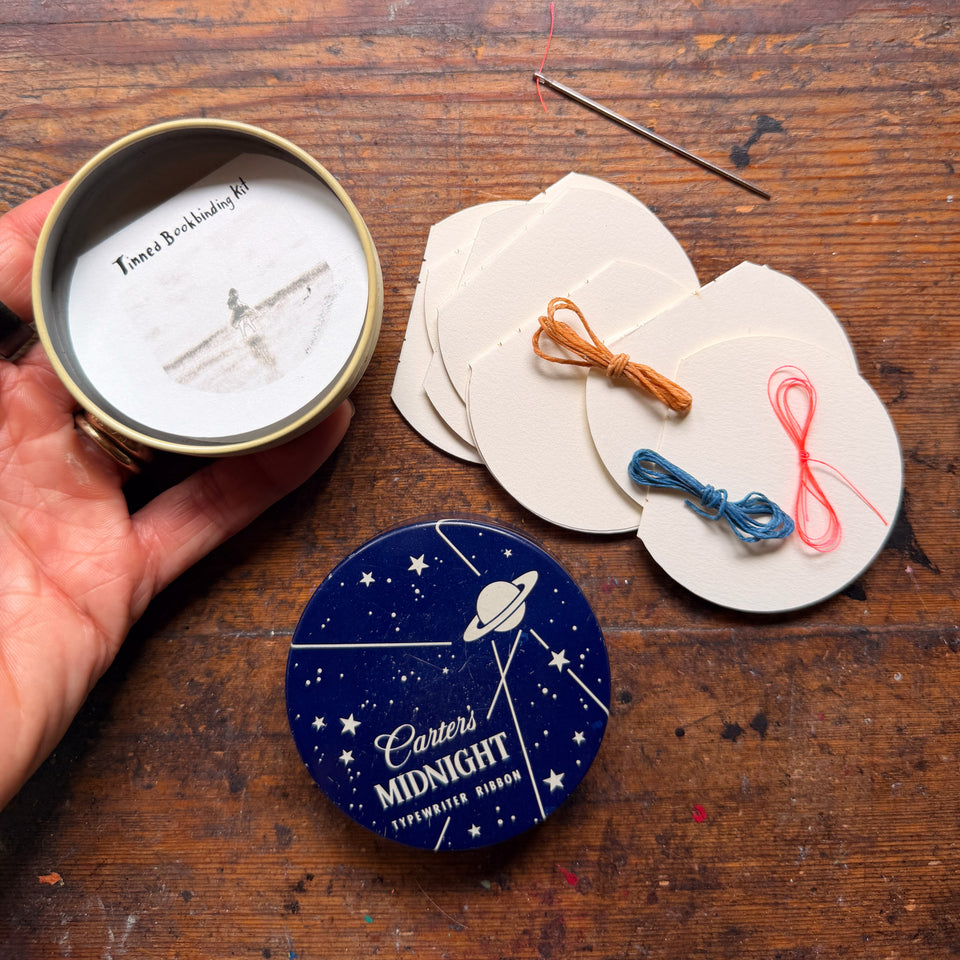 Typewriter Tinned Bookbinding Kit: Pure Silk