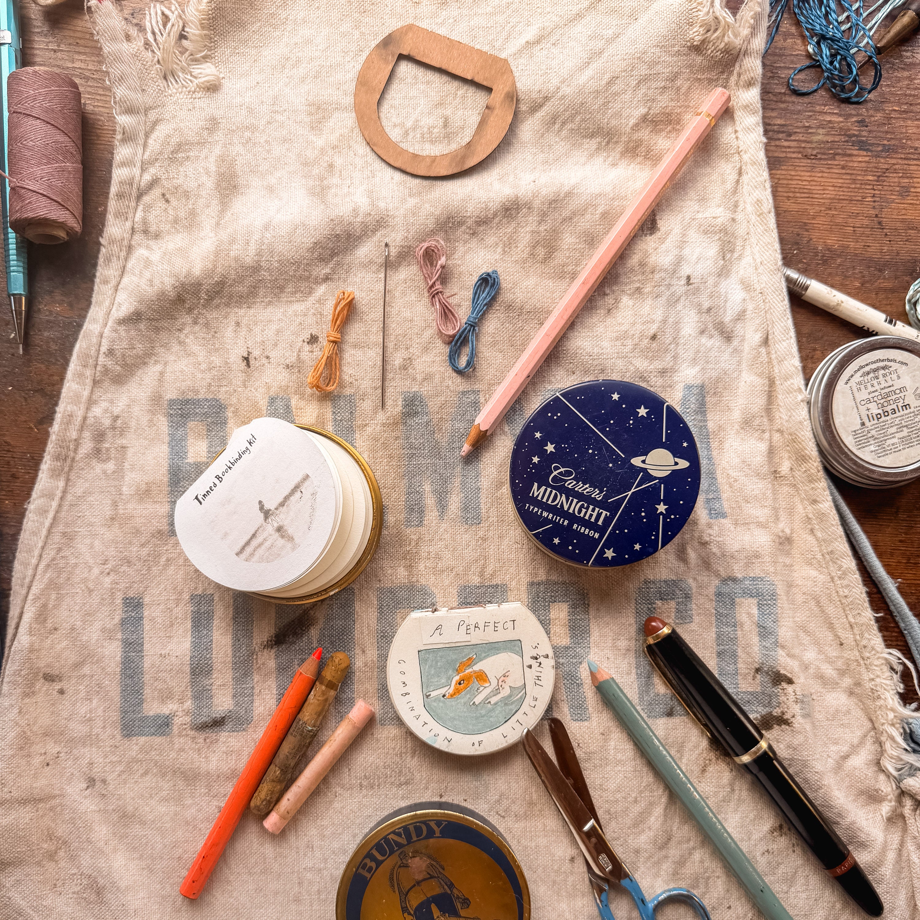 Typewriter Tinned Bookbinding Kit: Seagull