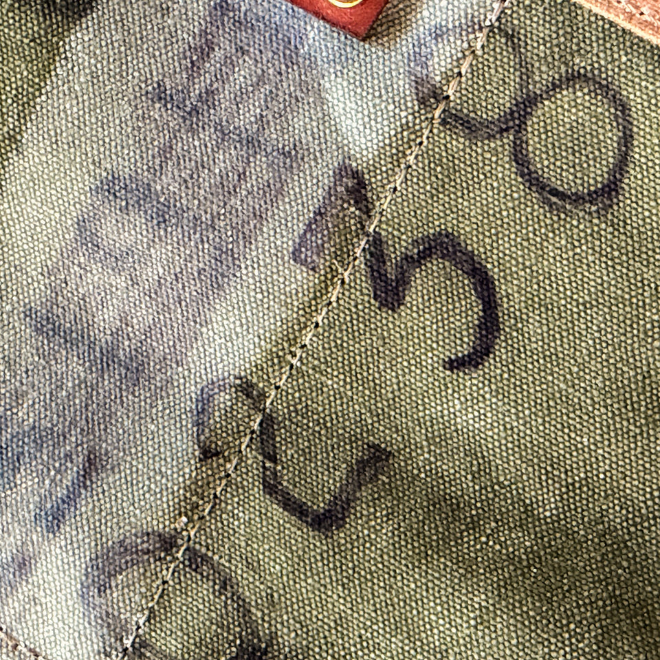Tove Artist Tote with Army Canvas (Words + or Stitching)