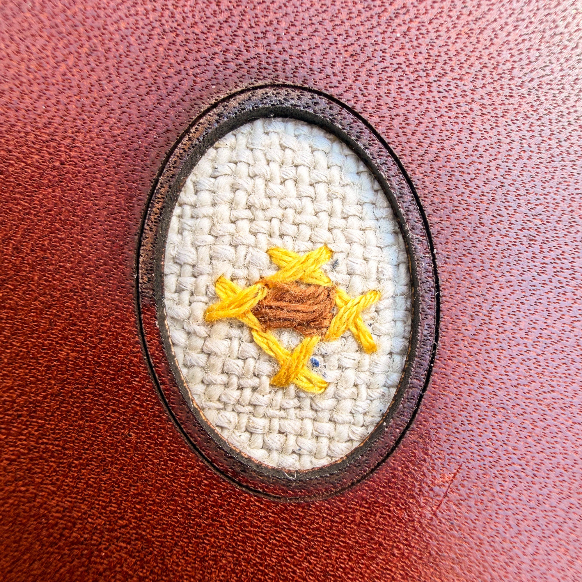 Pocket Journal with Vintage Embroidery: Felix