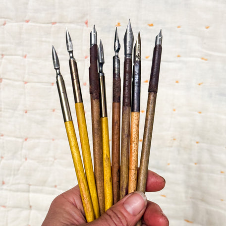 Vintage Yellow Dip Pen