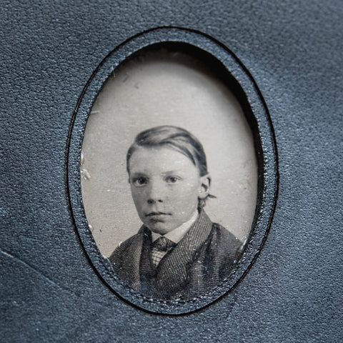 No. 5, Gustavo: Mini Hand-Bound Tin Type Journal (S)