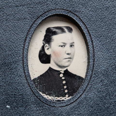 No. 10, Livia: Mini Hand-Bound Tin Type Journal (S)