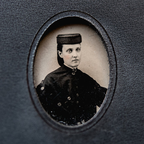 No. 17, Agnes: Pocket Hand-Bound Tin Type Journal (M)