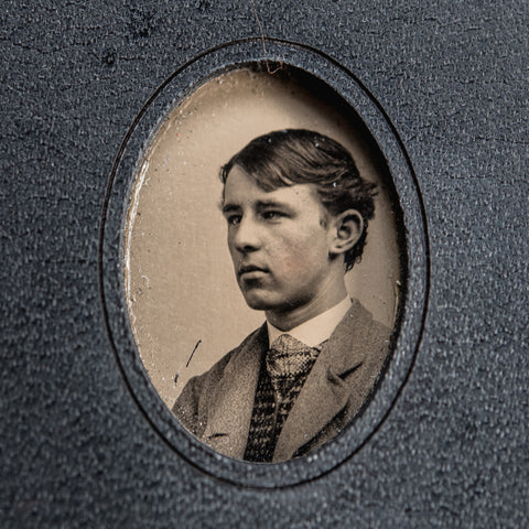 No. 20, James: Pocket Hand-Bound Tin Type Journal (M)