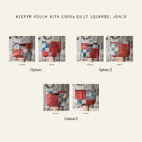Keeper Pouch with 1900s Quilt Squares: Agnes