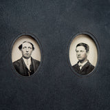 Companion Hand-Bound Tin Type Journal: Andreas + Dirk