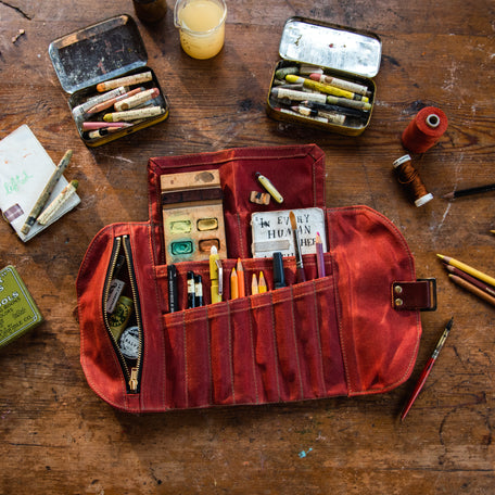 Sendak Tool Protectors – Repurposed Book Board – Peg and Awl