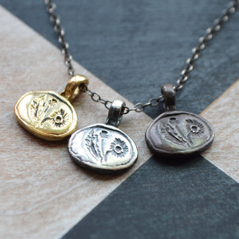 Dandelion Botanical Necklace