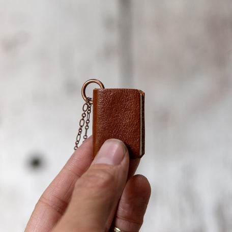 Book Necklace: Acorn