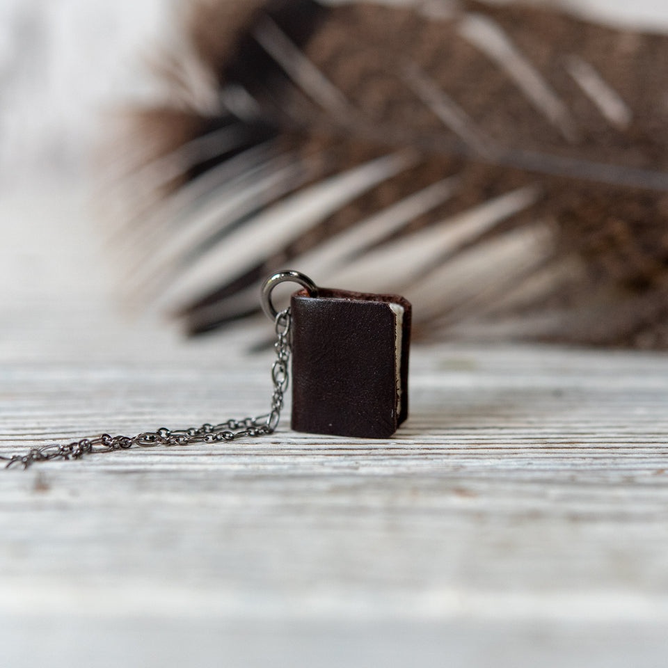 Book Necklace: Cacao
