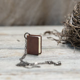 The Harper Book Necklace (brown)