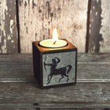 Zodiac Blackened Candleblock: No. 13, Sagittarius