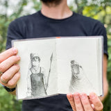 Standard Hand-Bound Tin Type Journal: Cormac + Lev