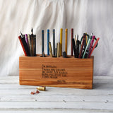 Large Desk Caddy with Quote