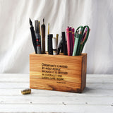 Medium Desk Caddy with Quote
