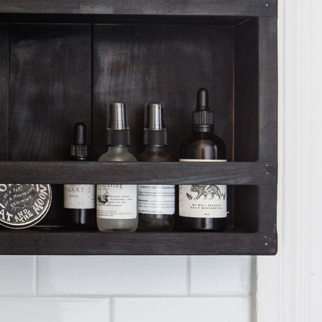 Blackened Apothecary Cabinet