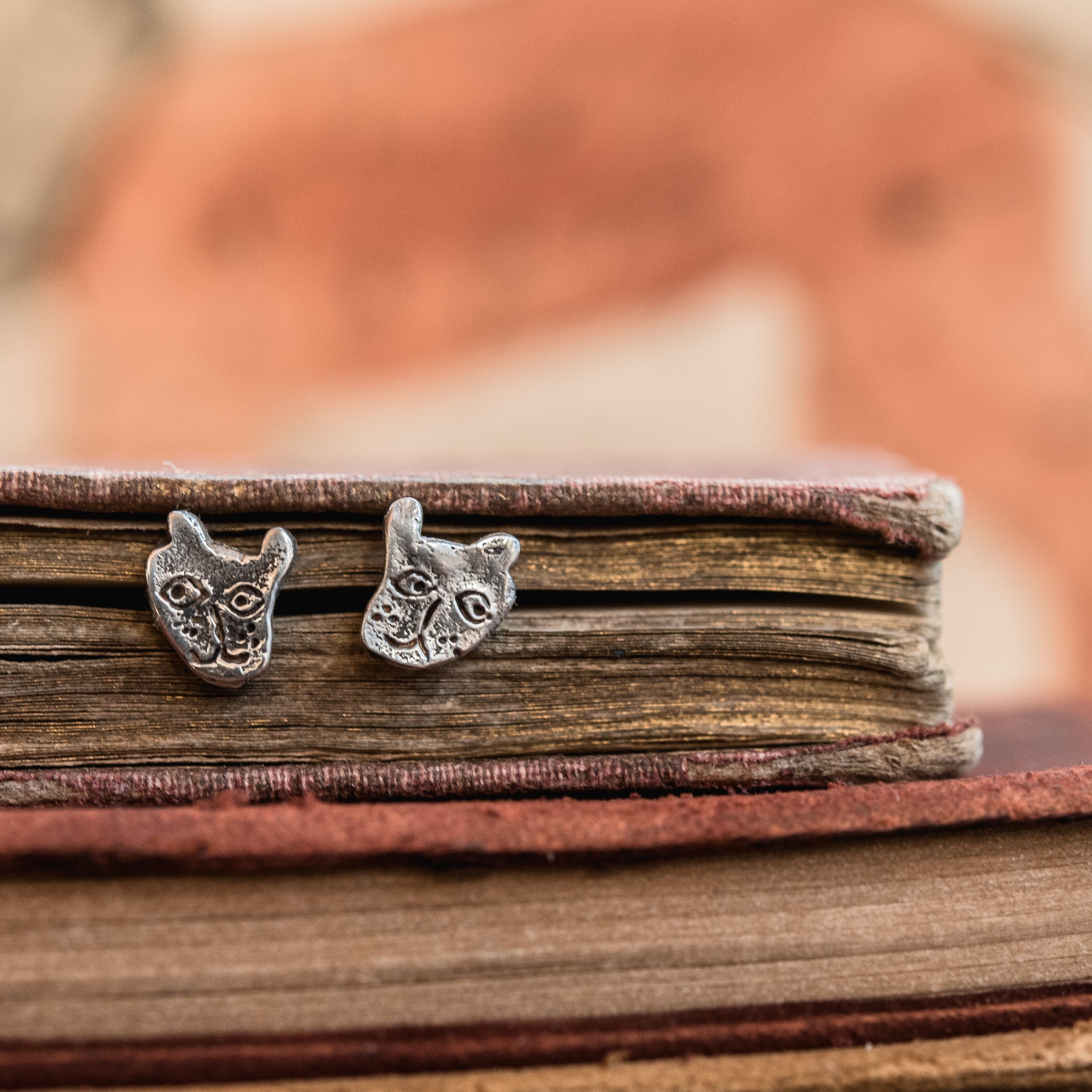 Foundlings Earrings: Ash (Cat)