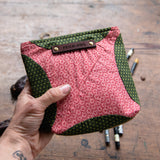 Custom Pouch with Vintage Quilt Blocks: Efa